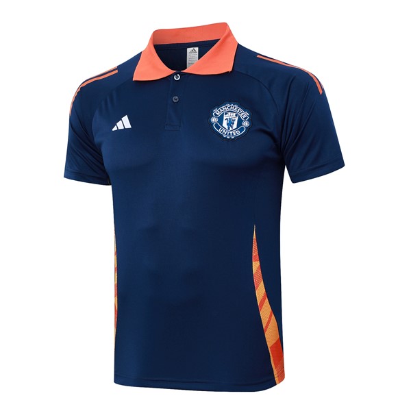 Polo Manchester United 2024/2025 Azul Naranja